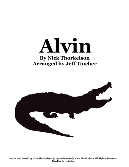 Alvin Sheet Music