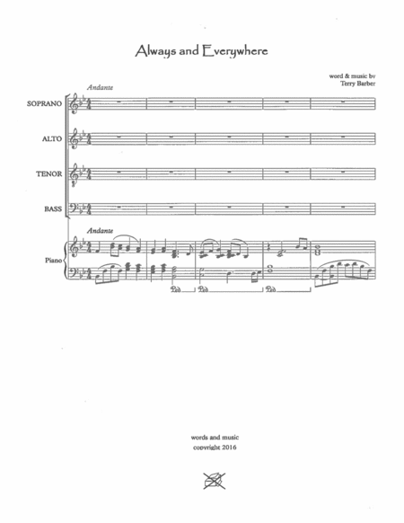 Always And Everywhere Satb Sheet Music