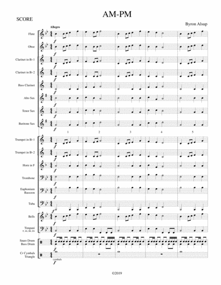 Free Sheet Music Am Pm