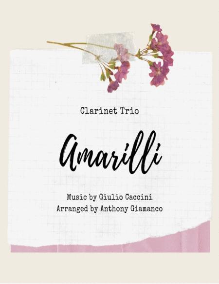 Amarilli Clarinet Trio Sheet Music