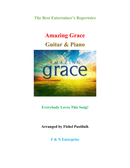 Amazing Grace Piano Background For Guitar And Piano Sheet Music