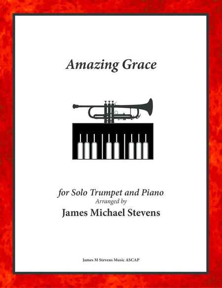 Amazing Grace Solo Trumpet Piano Sheet Music