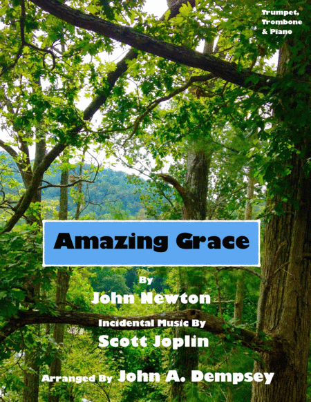 Amazing Grace The Entertainer Trio For Trumpet Trombone And Piano Sheet Music