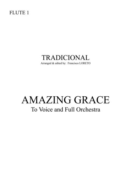 Amazing Grace To Voice And Full Orchestra Sheet Music