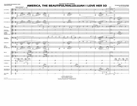 America The Beautiful Hallelujah I Love Her So Arr Michael Brown Conductor Score Full Score Sheet Music