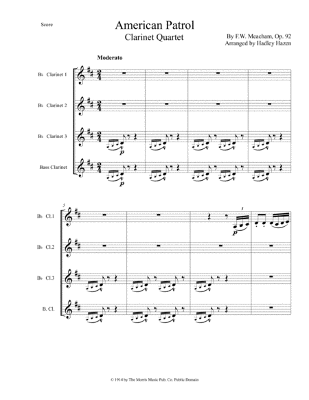 Free Sheet Music American Patrol