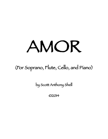 Free Sheet Music Amor