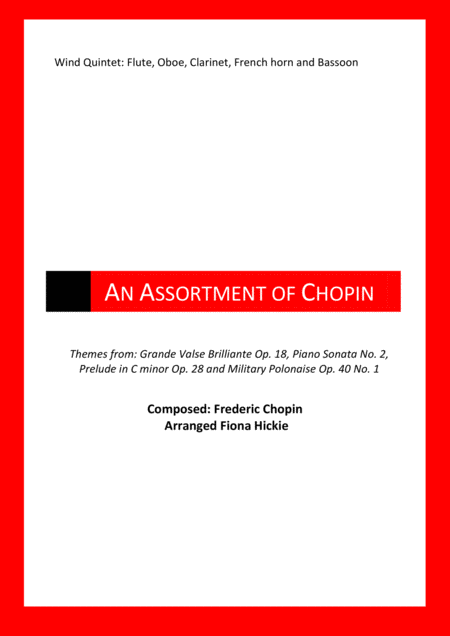 Free Sheet Music An Assortment Of Chopin