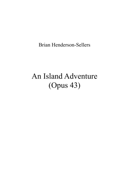 An Island Adventure Sheet Music