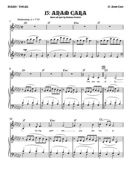 Free Sheet Music Anam Cara