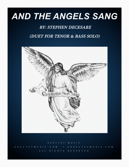 Free Sheet Music And The Angels Sang Duet For Tenor And Bass Solo