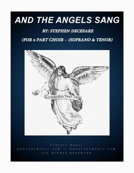 Free Sheet Music And The Angels Sang For 2 Part Choir Soprano And Tenor