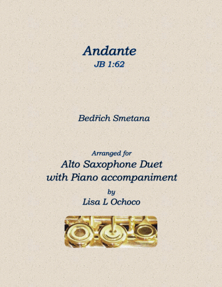 Free Sheet Music Andante Jb 1 62 For Alto Saxophone Duet With Piano