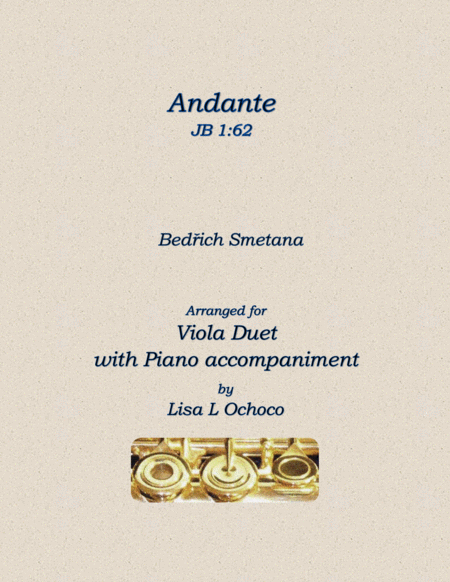 Andante Jb 1 62 For Viola Duet And Piano Sheet Music