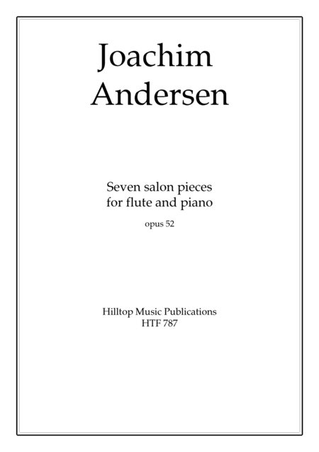 Free Sheet Music Andersen Seven Salon Pieces For Flute And Piano Op 52