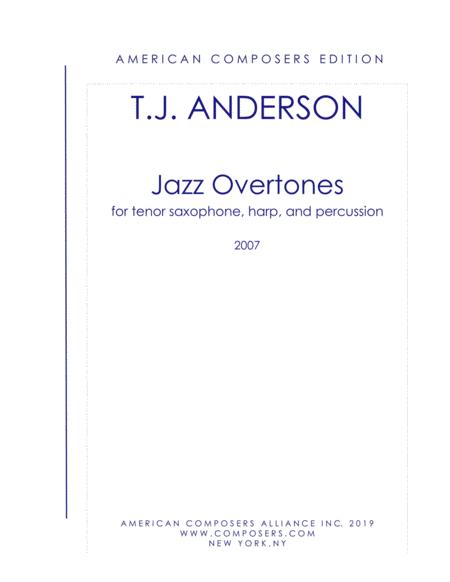 Free Sheet Music Anderson Jazz Overtones