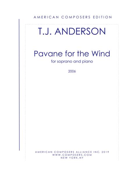 Anderson Pavane For The Wind Sheet Music