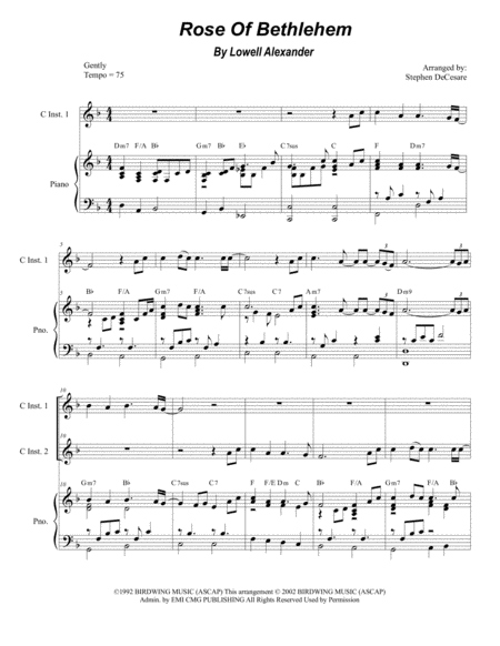 Angels From The Realms Of Glory For Piano Flute And Violin Sheet Music