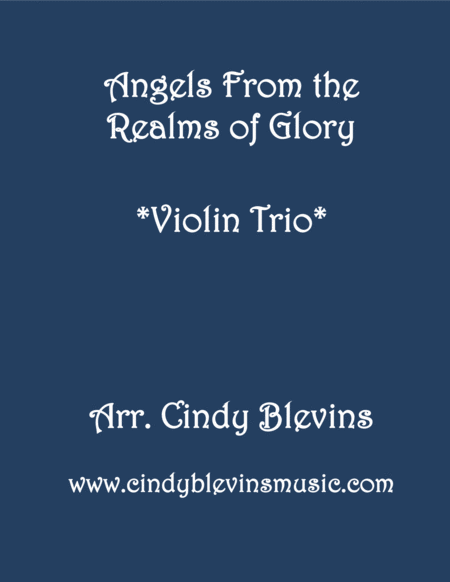 Angels From The Realms Of Glory For Violin Trio Sheet Music