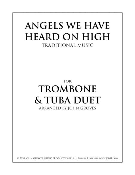 Free Sheet Music Angels We Have Heard On High Trombone Tuba Duet