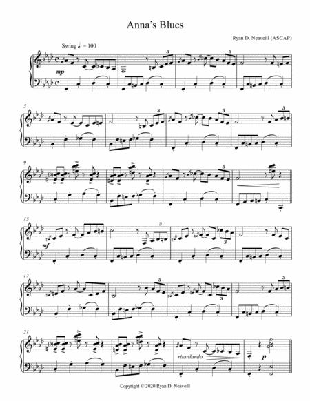 Free Sheet Music Annas Blues