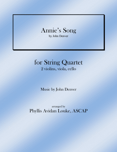 Annies Song For String Quartet Sheet Music