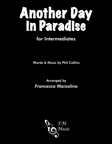 Another Day In Paradise Intermediate Piano Sheet Music