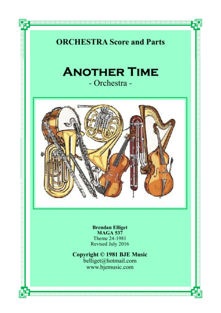 Another Time Orchestra Score And Parts Pdf Sheet Music