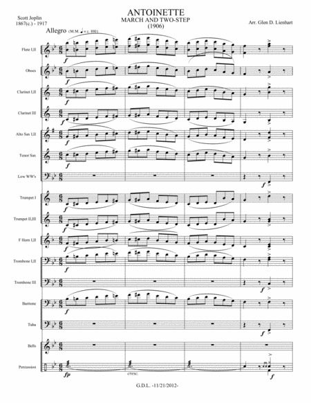 Antoinette March Sheet Music