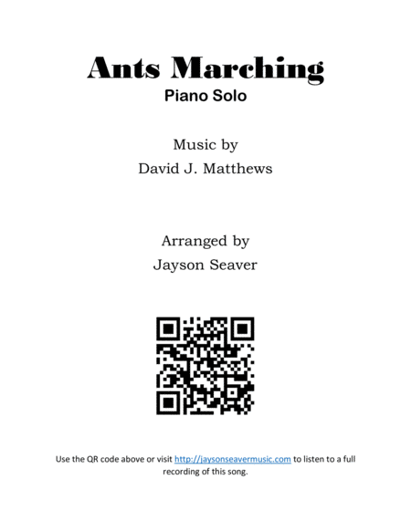 Ants Marching Sheet Music