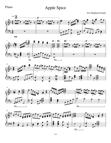 Apple Spice Sheet Music