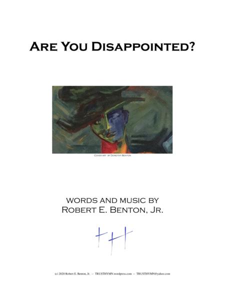 Free Sheet Music Are You Disappointed
