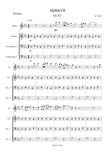 Free Sheet Music Aria For Flute 16 04 19