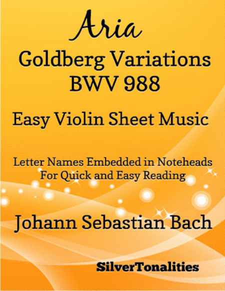 Free Sheet Music Aria Goldberg Variations Bwv 988 Easy Violin Sheet Music