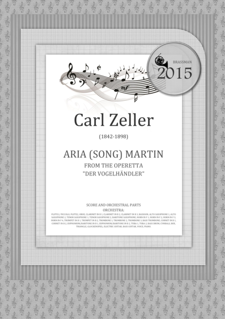 Aria Song Martin From The Operetta Der Vogelhndler Sheet Music