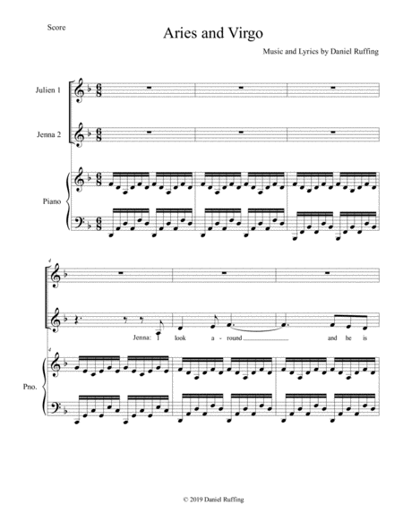 Free Sheet Music Aries And Virgo