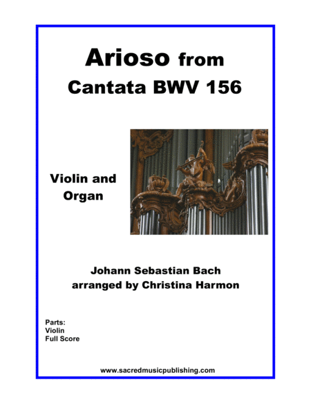 Arioso From Cantata Bwv 156 Adagio For Violin And Organ Sheet Music