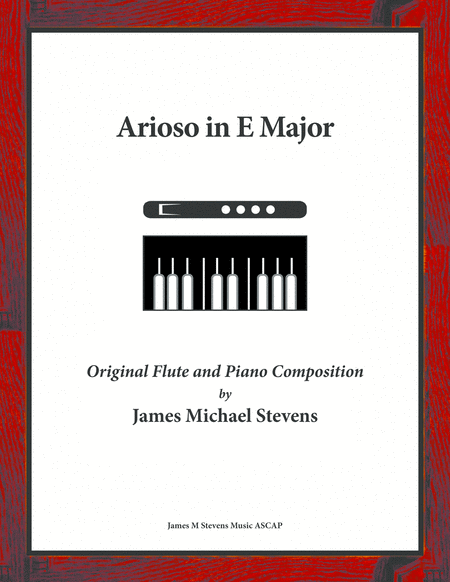 Free Sheet Music Arioso In E Major Flute Piano