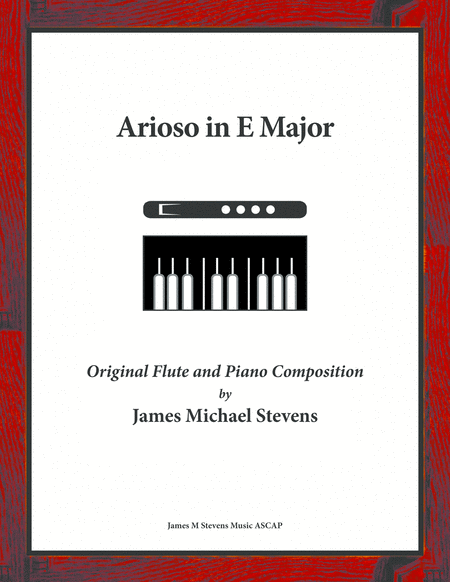 Arioso In E Major Flute Piano Sheet Music