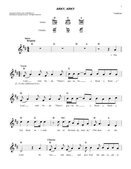 Arky Arky Sheet Music