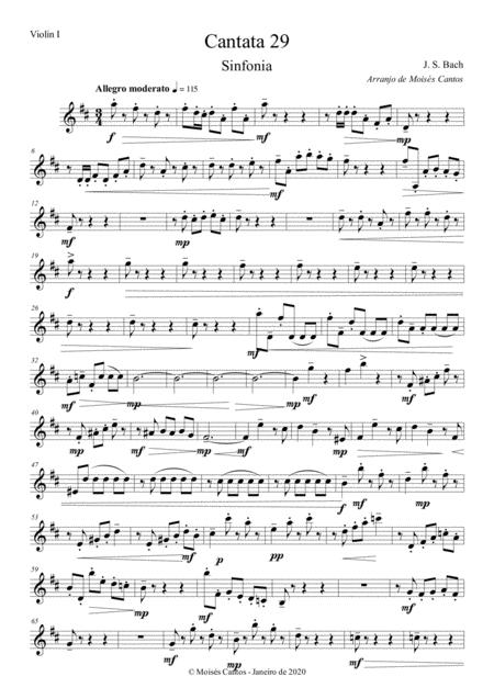 Arrangement To String Orchestra Of Bach Masterpeace Sheet Music