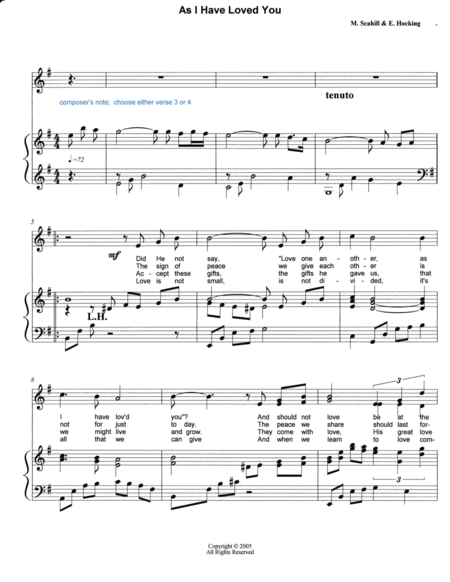 As I Have Loved You Sheet Music