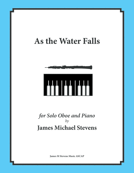 As The Water Falls Oboe Piano Sheet Music