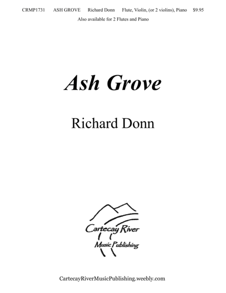 Ash Grove Flute Violin Or 2 Violins And Piano Sheet Music