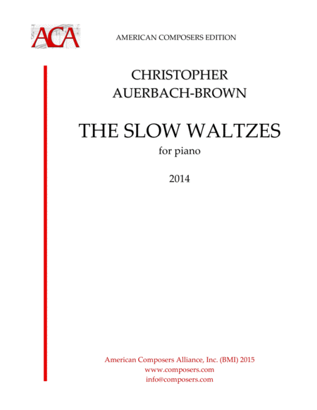 Free Sheet Music Auerbach Brown Slow Waltzes