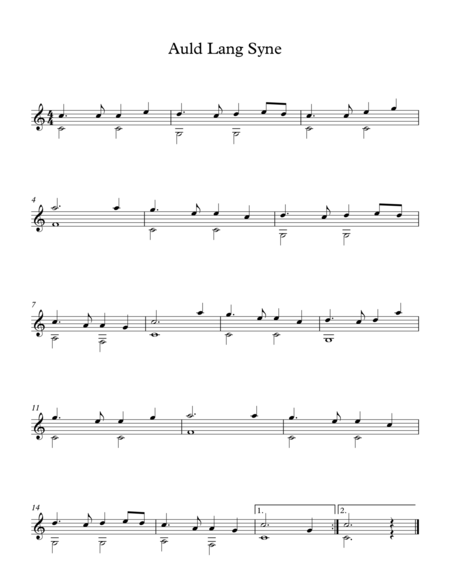 Free Sheet Music Auld Lang Syne Traditional Scottish Songs