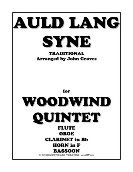 Auld Lang Syne Woodwind Quintet Sheet Music