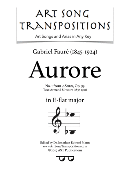 Aurore Op 39 No 1 E Flat Major Sheet Music