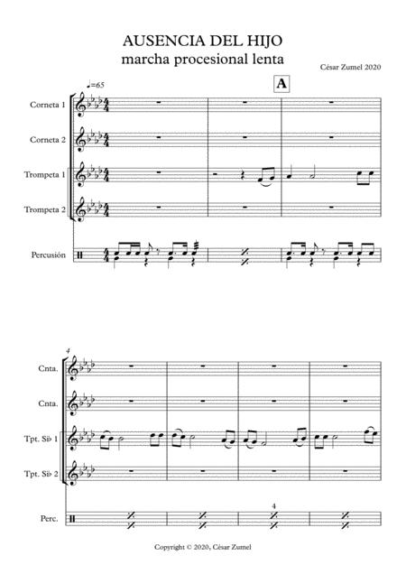 Ausencia Del Hijo Sheet Music