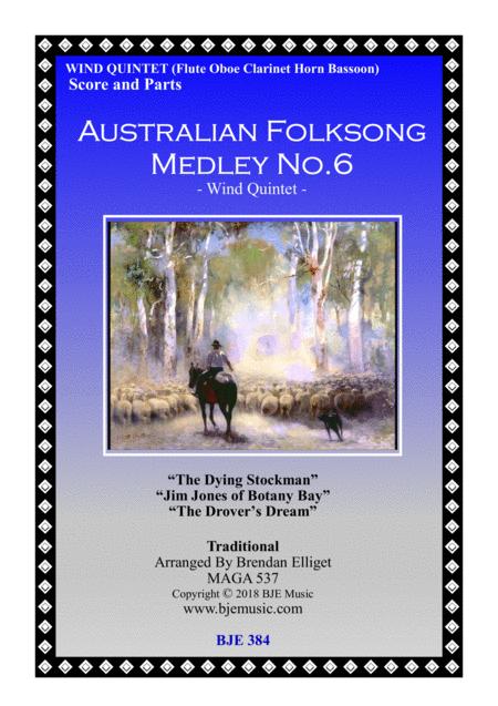 Australian Folksong Medley No 6 Wind Quintet Score And Parts Pdf Sheet Music